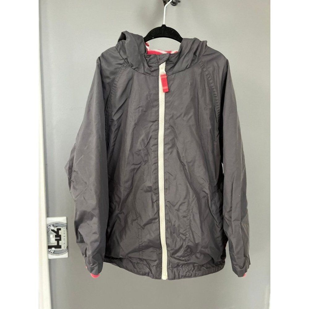Mini boden boys size 5 6 years gray red Jacket coat